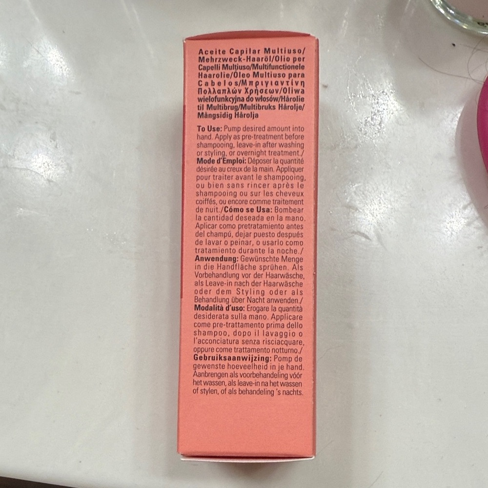 Aveda Nutriplenish Hair Oil in Pink Packaging - Picture 2 of 3